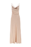 D.Exterior Beige polyester and elastane dress - 97% polyester, 3% elastane. Closure: zipper. Country of manufacture: Italy. Care: specialized cleaning - photo 1