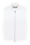 D.Exterior Viscose and polyamide vest for women white - 70% viscose, 30% polyamide. Closure: zipper. Country of manufacture: Italy. Care: specialized cleaning - photo 1