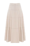 Beige skirt for women D.Exterior - 71% cotton, 25% polyamide, 4% elastane. Closure: zipper. Country of manufacture: Italy. Care: specialized cleaning - photo 6