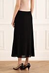 Black skirt for women D.Exterior - 70% viscose, 28% polyester, 2% polyamide. Closure: zipper. Country of manufacture: Italy. Care: specialized cleaning - photo 4