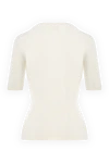 Women's white wool and polyamide top Khaite - 97% wool, 2% polyamide. Country of manufacture: Italy. Care: specialized cleaning - photo 6