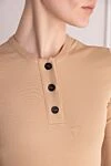 Khaite Polo with long sleeves made of viscose beige - 100% viscose. Closure: buttons. Country of manufacture: Italy. Care: specialized cleaning - photo 5