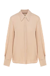 Khaite Silk blouse for women beige - 100% silk. Closure: buttons. Country of manufacture: Italy. Care: specialized cleaning - photo 1