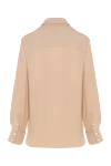 Silk blouse for women beige Khaite - 100% silk. Closure: buttons. Country of manufacture: Italy. Care: specialized cleaning - photo 6