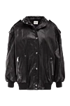 Khaite Women's genuine leather jacket black - 100% genuine leather. buttons. two side pockets. Country of manufacture: Italy. Care: specialized cleaning - photo 1