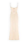 Zimmermann Women's beige silk suit with trousers - 100% silk. two side pockets. Fastener: belt, zipper. Country of manufacture: Italy. Care: specialized cleaning - photo 7