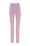 The Andamane Leggings made of polyester and genuine leather for women purple - 65% polyester, 35% genuine leather. Closure: elastic waistband. Country of manufacture: Italy. Care: specialized cleaning - photo 7