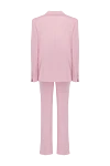 The Andamane Women's pink suit with polyester trousers - 100% polyester,. Closure: buttons. two side pockets, one chest pocket. Country of manufacture: Italy. Care: specialized cleaning - photo 7