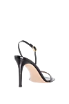 Sandals made of genuine leather for women black Gianvito Rossi - 100% genuine leather, Closure: buckle. Country of manufacture: Italy. Care: specialized cleaning - photo 4