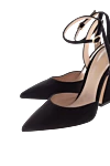 Gianvito Rossi Black suede sandals for women - 100% suede, Closure: buckle. Country of manufacture: Italy. Care: specialized cleaning - photo 5