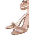 Gianvito Rossi Beige suede sandals for women - 100% suede, Closure: buckle. Country of manufacture: Italy. Care: specialized cleaning - photo 5