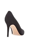 Women's black suede heels Gianvito Rossi - 100% suede. Country of manufacture: Italy. Care: specialized cleaning - photo 4