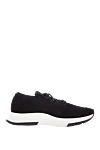 Gianvito Rossi Sneakers made of polyamide and elastane for women black - 80% polyamide, 20% elastane. Closure: laces. rubber. Country of manufacture: Italy. Care: specialized cleaning - photo 1