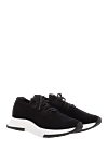 Gianvito Rossi Sneakers made of polyamide and elastane for women black - 80% polyamide, 20% elastane. Closure: laces. rubber. Country of manufacture: Italy. Care: specialized cleaning - photo 3