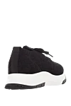 Sneakers made of polyamide and elastane for women black Gianvito Rossi - 80% polyamide, 20% elastane. Closure: laces. rubber. Country of manufacture: Italy. Care: specialized cleaning - photo 4