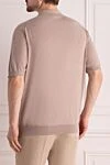 Beige cotton polo for men Cesare di Napoli - 100% cotton. Country of manufacture: Italy. Care: specialized cleaning - photo 4