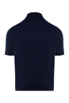 Men's blue cotton polo Cesare di Napoli - 100% cotton. Closure: buttons. Country of manufacture: Italy. Care: specialized cleaning - photo 6