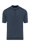 Cesare di Napoli Men's gray silk polo - 100% silk. Closure: buttons. Country of manufacture: Italy. Care: specialized cleaning - photo 1