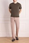 Short sleeve cotton jumper for men green (markdown) Cesare di Napoli - 100% cotton. Country of manufacture: Italy. Care: specialized cleaning - photo 2