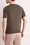 Short sleeve cotton jumper for men green (markdown) Cesare di Napoli - 100% cotton. Country of manufacture: Italy. Care: specialized cleaning - photo 4