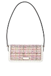 Women's leather bag white Valentino - lurex threads. genuine leather. Belt: min. 30 cm to max. 54.5 cm. Pocket: patch pocket. Closure: hook and eye. Country of manufacture: Italy. Care: specialized cleaning - photo 4