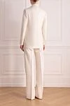 Women's white wool and silk suit with trousers Valentino - 88% wool, 12% silk. Closure: buttons. two side pockets. Country of manufacture: Italy. Care: specialized cleaning - photo 4