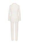 Women's white wool and silk suit with trousers Valentino - 88% wool, 12% silk. Closure: buttons. two side pockets. Country of manufacture: Italy. Care: specialized cleaning - photo 6