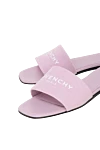 Givenchy Women's pink cotton slippers - brand logo. 100% cotton. Country of manufacture: Italy. Care: specialized cleaning - photo 5