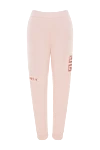 Givenchy Women's cotton pants pink - logo. 100% cotton. two side pockets, one back pocket. Country of manufacture: Italy. Care: specialized cleaning - photo 1