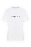 Givenchy Футболка жіноча біла - логотип бренду. 100% бавовна. Країна виробник: Італія. Догляд: спеціалізоване чищення - фото 1