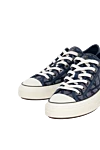 Valentino Sneakers made of cotton and polyester for women blue - brand logo. 87% cotton, 13% polyester. Closure: laces. rubber. Country of manufacture: Italy. Care: specialized cleaning - photo 5