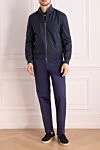 Men's blue nylon jacket Seraphin - 