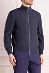 Seraphin Men's blue nylon jacket - 