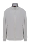 Seraphin Gray nylon jacket for men - 