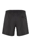 Men's black polyester beach shorts Dolce & Gabbana - brand logo. 100% polyester. zipper, drawstring. two front pockets, one back pocket. Country of manufacture: Italy. Care: specialized cleaning - photo 6