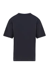 Men's black cotton T-shirt with logo print Dolce & Gabbana - anchor, brand logo. 100% cotton. Country of manufacture: Italy. Care: specialized cleaning - photo 6