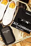 Футболка из хлопка мужская черная черная Dolce & Gabbana - логотип бренда. 100% хлопок. Страна производитель: Италия. Уход: специализированная чистка - фото 8