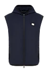 Dolce & Gabbana Men's vest black - 50% polyester, 26% cotton, 20% polyamide. Closure: zipper. two front pockets. Country of manufacture: Italy. Care: specialized cleaning - photo 1