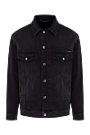 Dolce & Gabbana Men's denim jacket made of cotton and elastane, black - 98% cotton, 2% elastane. Closure: buttons. two front pockets, two chest pockets. Country of manufacture: Italy. Care: specialized cleaning - photo 1