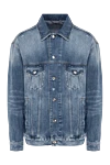 Dolce & Gabbana Denim jacket made of cotton blue for men - 100% cotton. Closure: buttons. two front pockets, two chest pockets. Country of manufacture: Italy. Care: specialized cleaning - photo 1