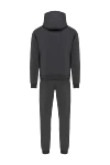 Walking suit made of cotton and elastane gray Moorer - hood. zipper, drawstring. 95% cotton, 5% elastane. two side pockets. Country of manufacture: Italy. Care: specialized cleaning - photo 6