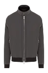 Moorer Men's gray polyester jacket - 100% polyester. Closure: zipper. two front pockets. Country of manufacture: Italy. Care: specialized cleaning - photo 1