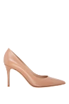 Gianvito Rossi Beige leather heels for women - 100% genuine leather. Country of manufacture: Italy. Care: specialized cleaning - photo 1