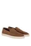 Barrett Nubuck moccasins for men brown - contrast sole. 100% nubuck. Country of manufacture: Italy. Care: specialized cleaning - photo 3