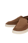 Barrett Nubuck moccasins for men brown - contrast sole. 100% nubuck. Country of manufacture: Italy. Care: specialized cleaning - photo 5