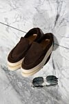 Barrett Nubuck moccasins for men brown - contrast sole. 100% nubuck. Country of manufacture: Italy. Care: specialized cleaning - photo 7