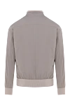 Men's polyester jacket beige Barba Napoli - 100% polyester. Closure: zipper. two side pockets. Country of manufacture: Italy. Care: specialized cleaning - photo 6