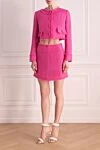 Women's pink wool and polyamide skirt suit Dolce & Gabbana - 93% wool, 7% polyamide. Closure: buttons. two side pockets. Country of manufacture: Italy. Care: specialized cleaning - photo 2