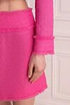 Dolce & Gabbana Women's pink wool and polyamide skirt suit - 93% wool, 7% polyamide. Closure: buttons. two side pockets. Country of manufacture: Italy. Care: specialized cleaning - photo 5