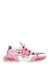 Dolce & Gabbana Sneakers for women pink - Rubber label with logo. 21% genuine leather, 50% polyester, 17% polyamide. Closure: laces. rubber. Insole: calfskin. Country of manufacture: Italy. Care: specialized cleaning - photo 1